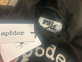 Spider hoodie black size small