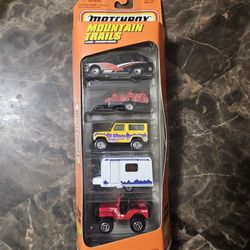 Matchbox Mountain Trails 5 Pack 1997 NEW Isuzu, Land Rover Ninety, Caravan, Jeep
