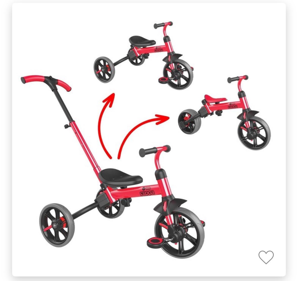 Yvolution Y Velo Flippa Kids' 4-in-1 Trike / Kids Bike