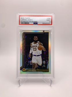 LeBron James 2025 Topps Rainbow Foilboard #150 PSA 9 MINT