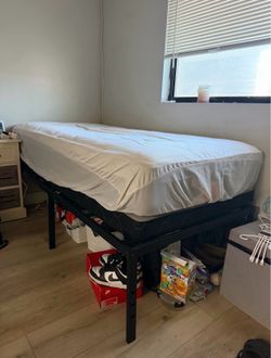 Twin mattress and frame