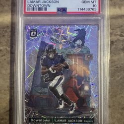 Optic Downtown - 2021 Lamar Jackson - PSA 10