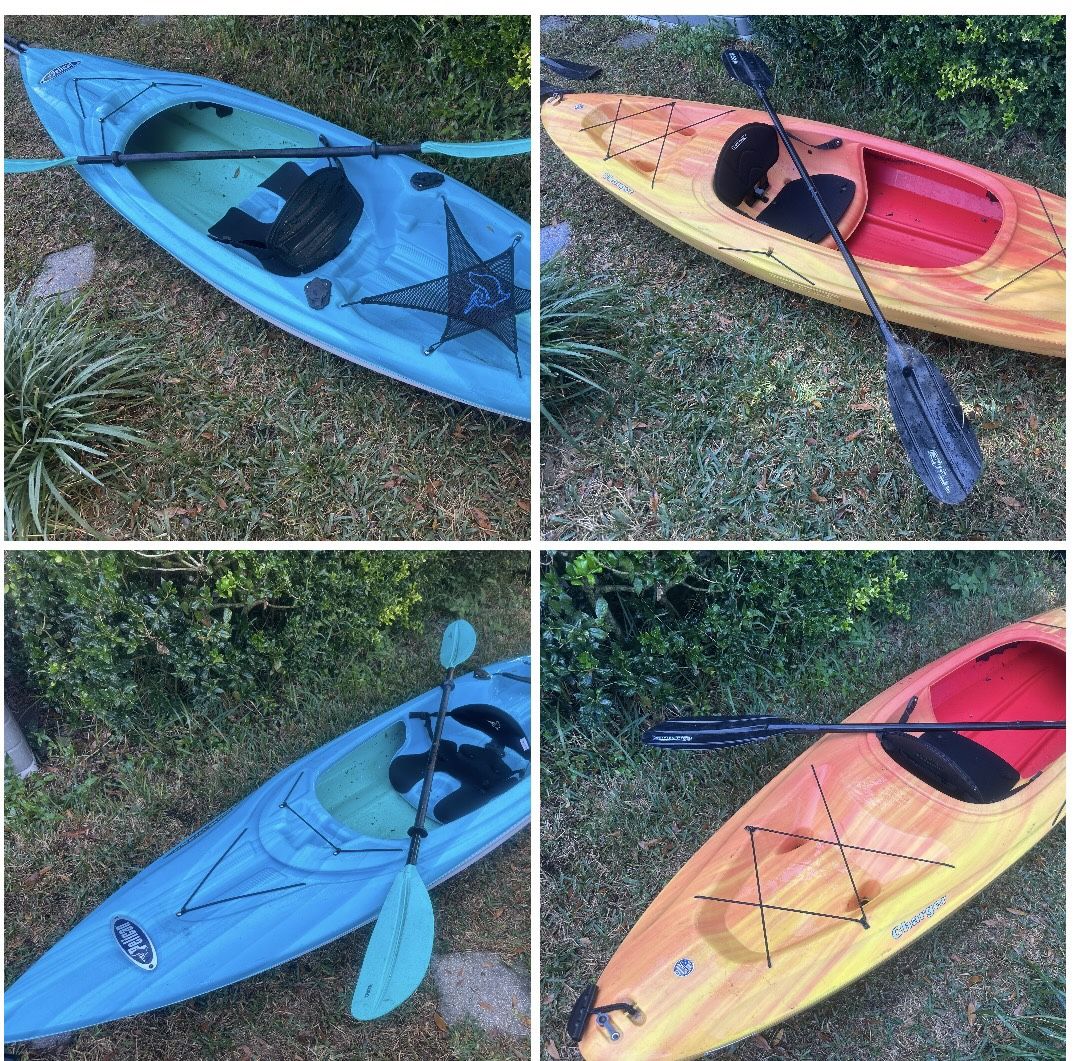 (2) 10’ Sit In Kayaks