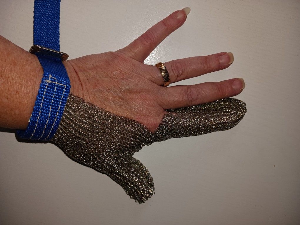 2 Finger Steel Mesh Cutting Gloves