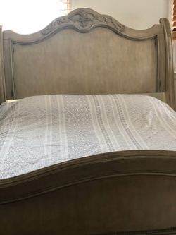 Moving Sale Queen Size Bed and tables Raymour and flanigan brand