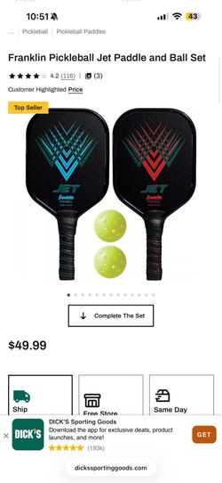 Brand new Franklin pickleball set (I have 2 sets price for each)