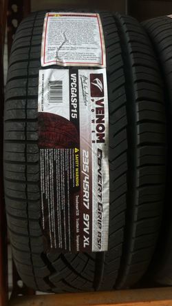 235/45R17 venom covert grip $135each (cash price)