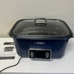 8 Quart 12-IN-1 Multi Cooker, Digital Programmable Slow Cooker with LED Display & Timer