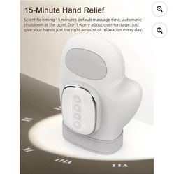 CordlessHand Massager with Heat Compression Relief, 3 Modes 5, Arthritis and Wrist Carpal Tunnel Relax Muscles and Joints, Long Battery Life, Gift for