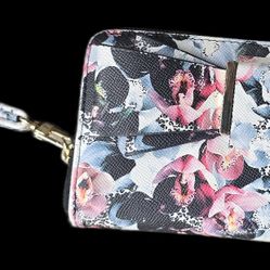 Floral Bow Wallet Clutch