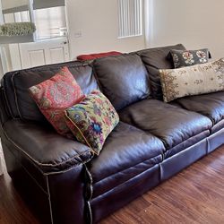 Genuine Argentinian Leather Sofa