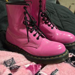 Pink Dr Marten boots