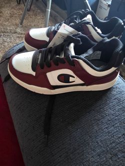 Maroon and white size 13 boys shoes