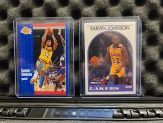 Magic JOHNSON 2 Card Lot w/ Auto