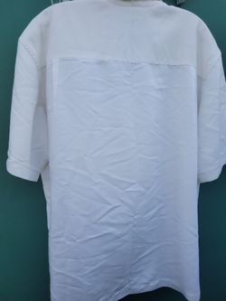Used cubavera mojito bar button up collar shirt large matte white. h13 &K65
