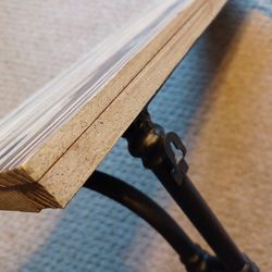 Wood And Metal Wall Shelf 