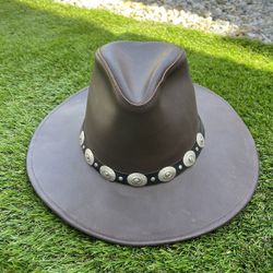 Henschel Hat Brown Leather Walker Hat Large