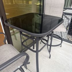 Patio glass table brand new in the box without chairs