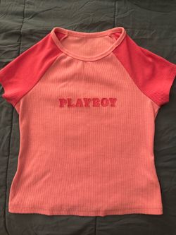 Pink play boy shirt size small