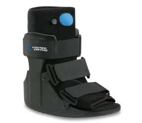 United Ortho USA14115 Short Air Cam Walker Fracture Boot, Medium, Black