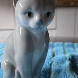 Sitting Porcelain Cat