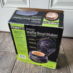 Presto Belgian Waffle Bowl Maker