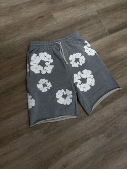 Grey Denim tear shorts | Size: Small