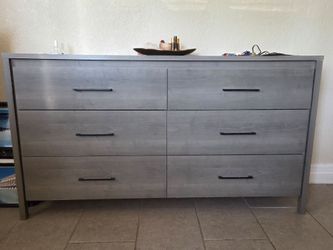 Grey Dresser - 6 Drawers