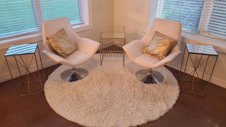 White 60s Swivel Chairs - 2