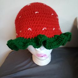 Strawberry Ruffle Hat