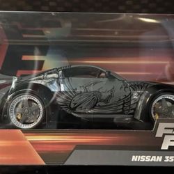 Jada Toys Fast Furious Nissan 350Z 1:24 DieCast Vehicle Scorpian Black RARE VHTF
