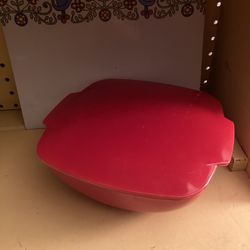 Red Pyrex Dish