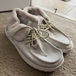 Women’s hey dudes and Adidas