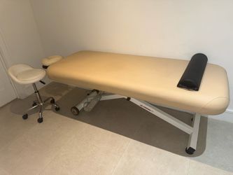 StrongLite by Earthlite Electric Lift Massage Treatment Table w/ Face Cradle & Bolster