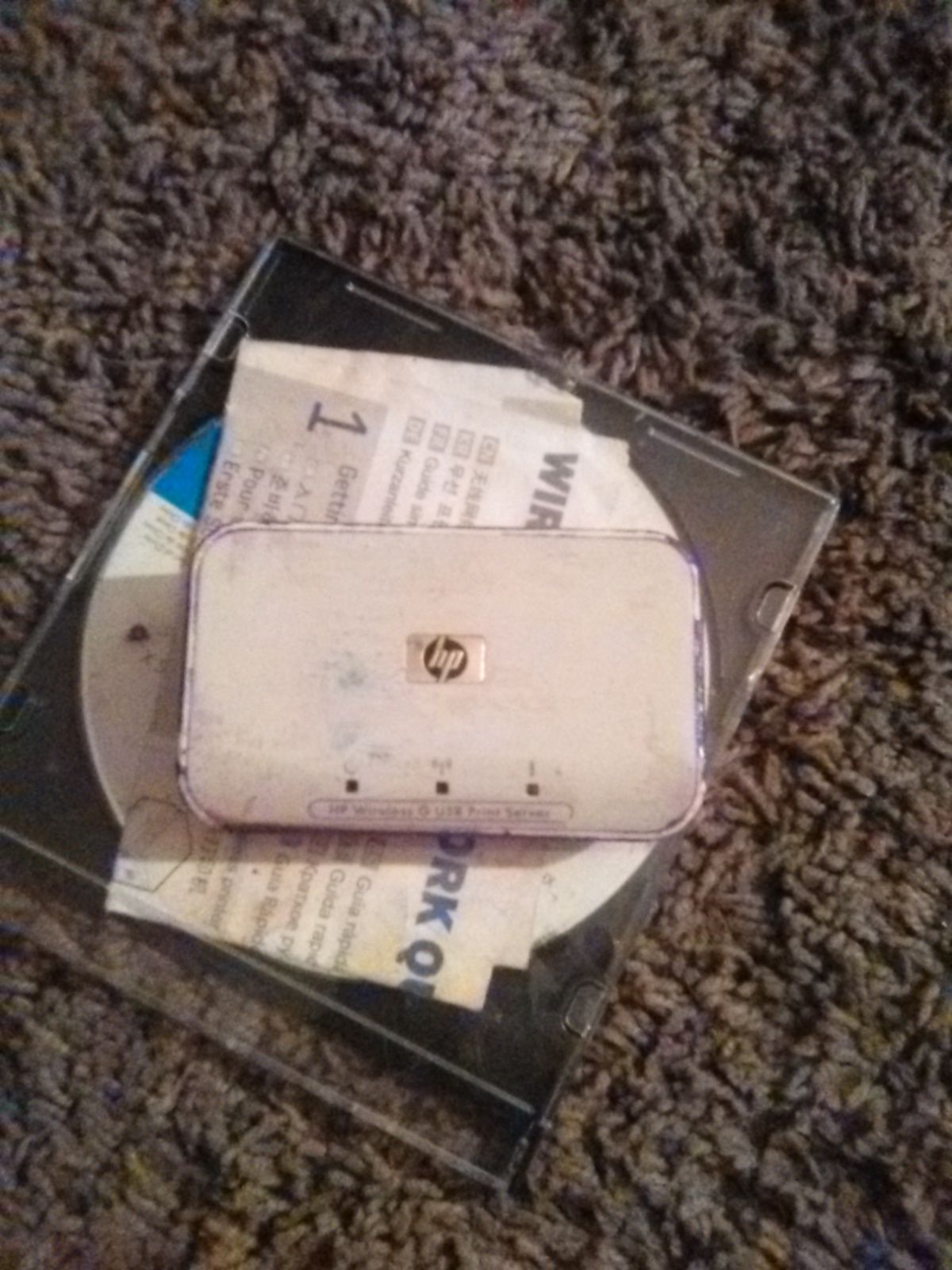 HP 2101NW WIRELESS G USB PRINT SERVER WITH DISK