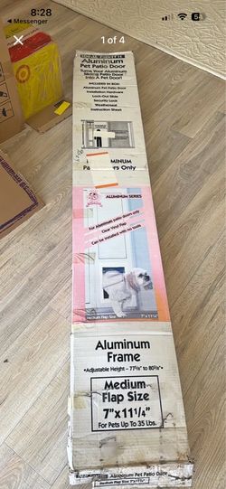 Sliding glass pet door
