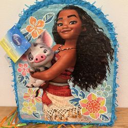 Disney Moana Birthday Piñata New 18x22x3