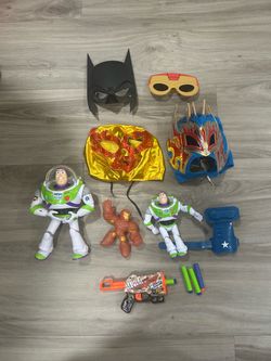 Masks and toys