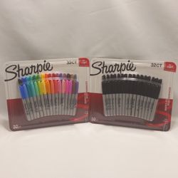 Sharpie Fine Permanent Marker Black or Assorted Colors 32 CT $15 Each/ Both for $25
