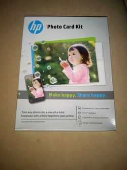 HP inkjet Printer Glossy photo card kit.