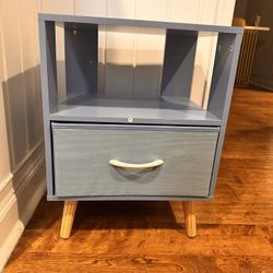 2 Tier Nightstand with Drawer 