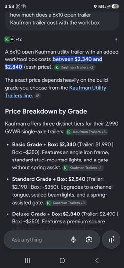Open trailer