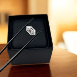 Hexagonal Shape Lab Grown Certified Diamond 