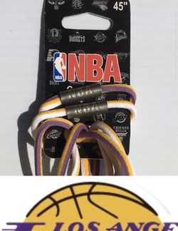 Lakers NBA shoestrings 45”