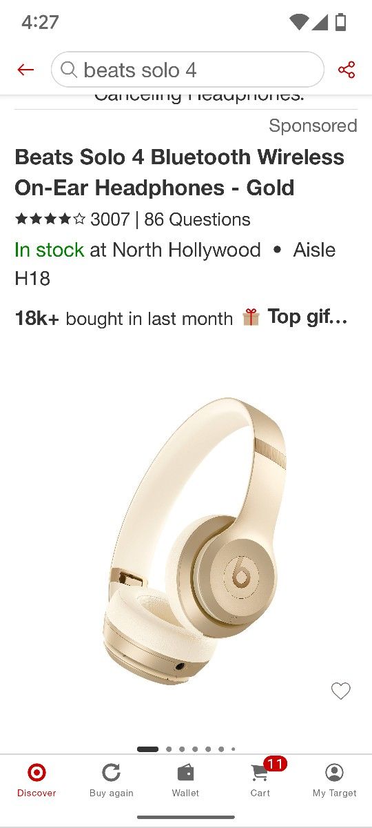 Headphones - Beats Solo 4 - GOLD