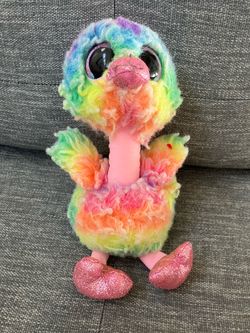 Rainbow Bird TySilk Plushy - 7 in