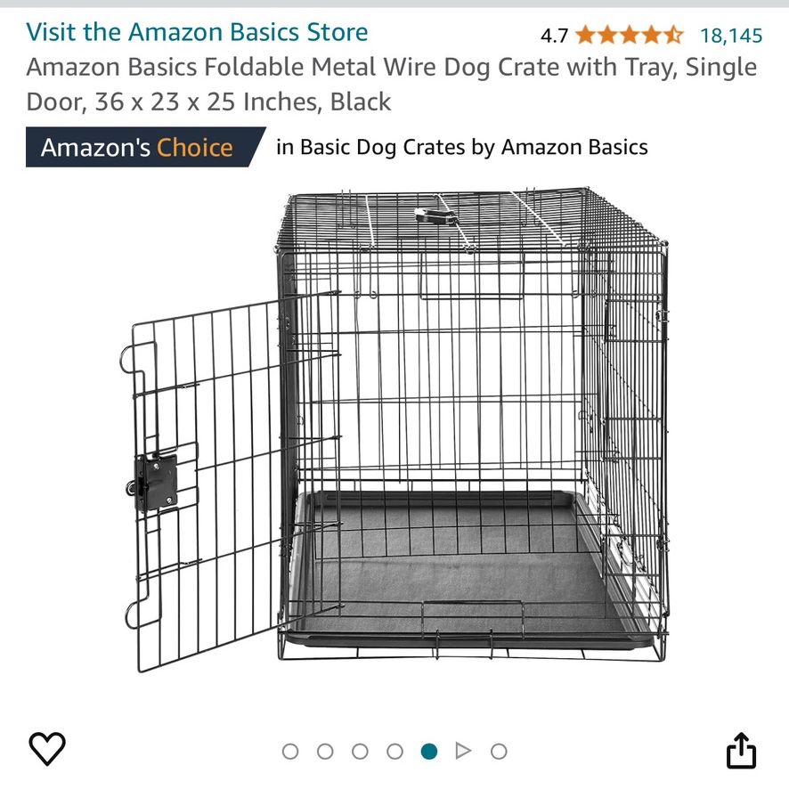 Dog Crate And Bowl - NEW, Never Opened