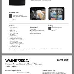 Samsung Washer Dryer combo
