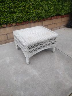 Wicker End Table