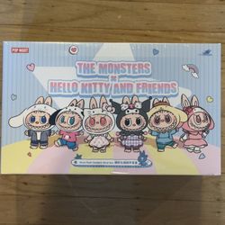 Sealed THE MONSTERS × Hello Kitty and Friends Series-Vinyl Plush Pendant Blind Box Case